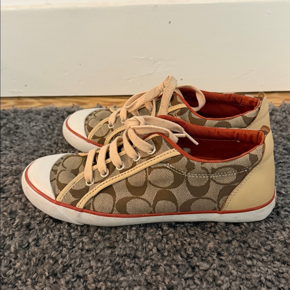 Coach Canvas Barrett Sneakers size 8